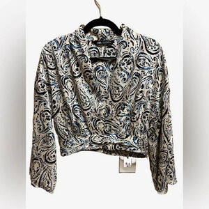 2/$20 - Zara Paisley Wrap Blouse - Size M